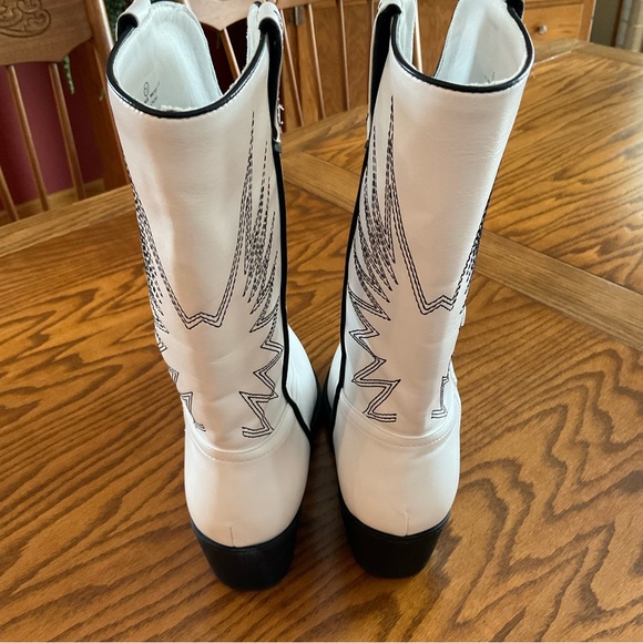 NWOT Liliana Pull-On Mid-Calf Chunky Heel Cowboy Boots, Women’s Sz 7.5 - Picture 5 of 9